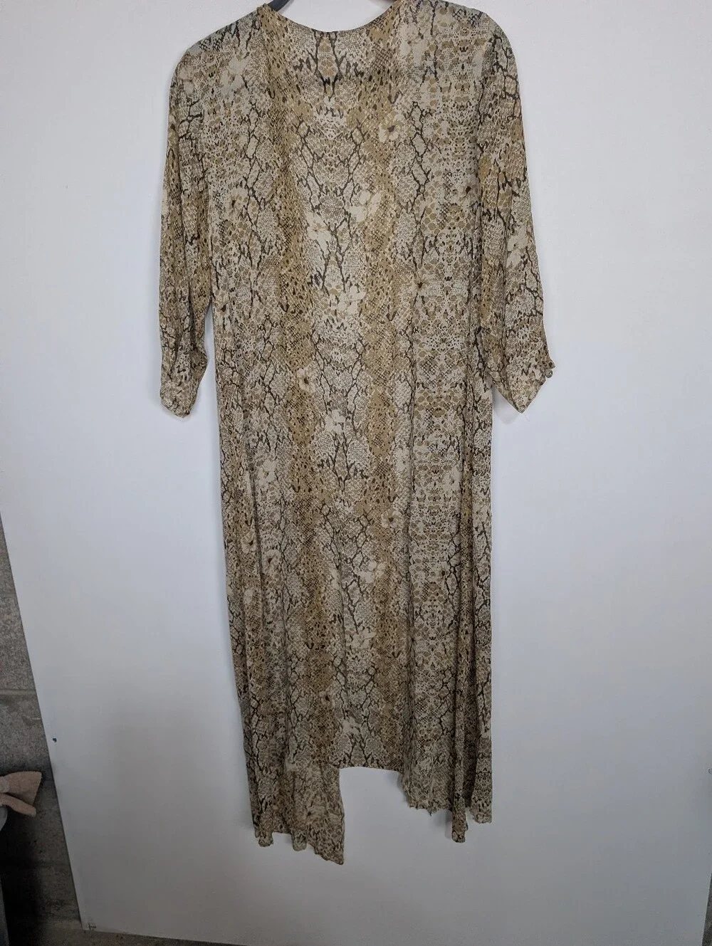 RARE Spell & The Gypsy Aloha Python Duster Snake Kimono Boho Flawed One Size OS